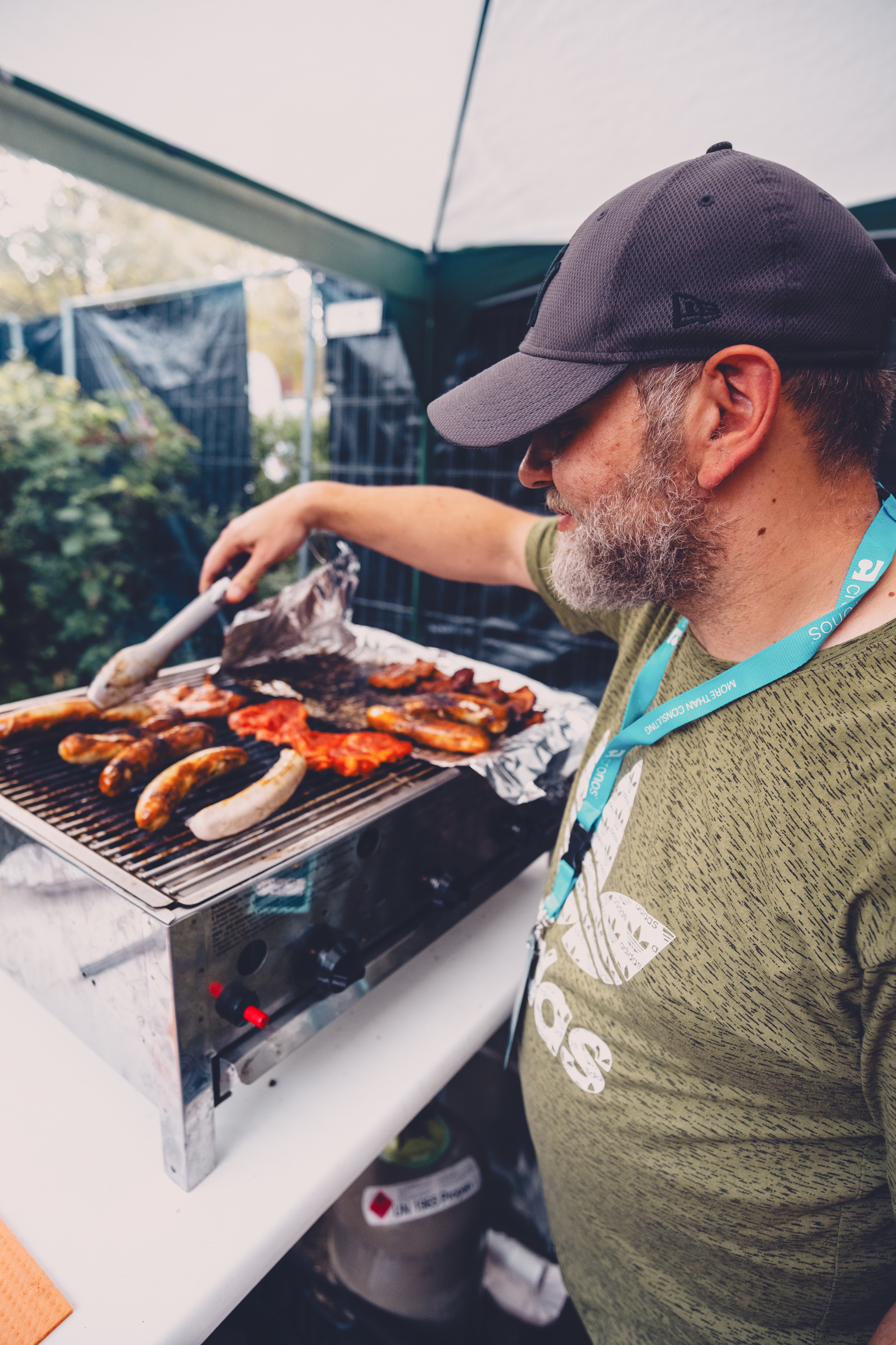Am grillen dranne